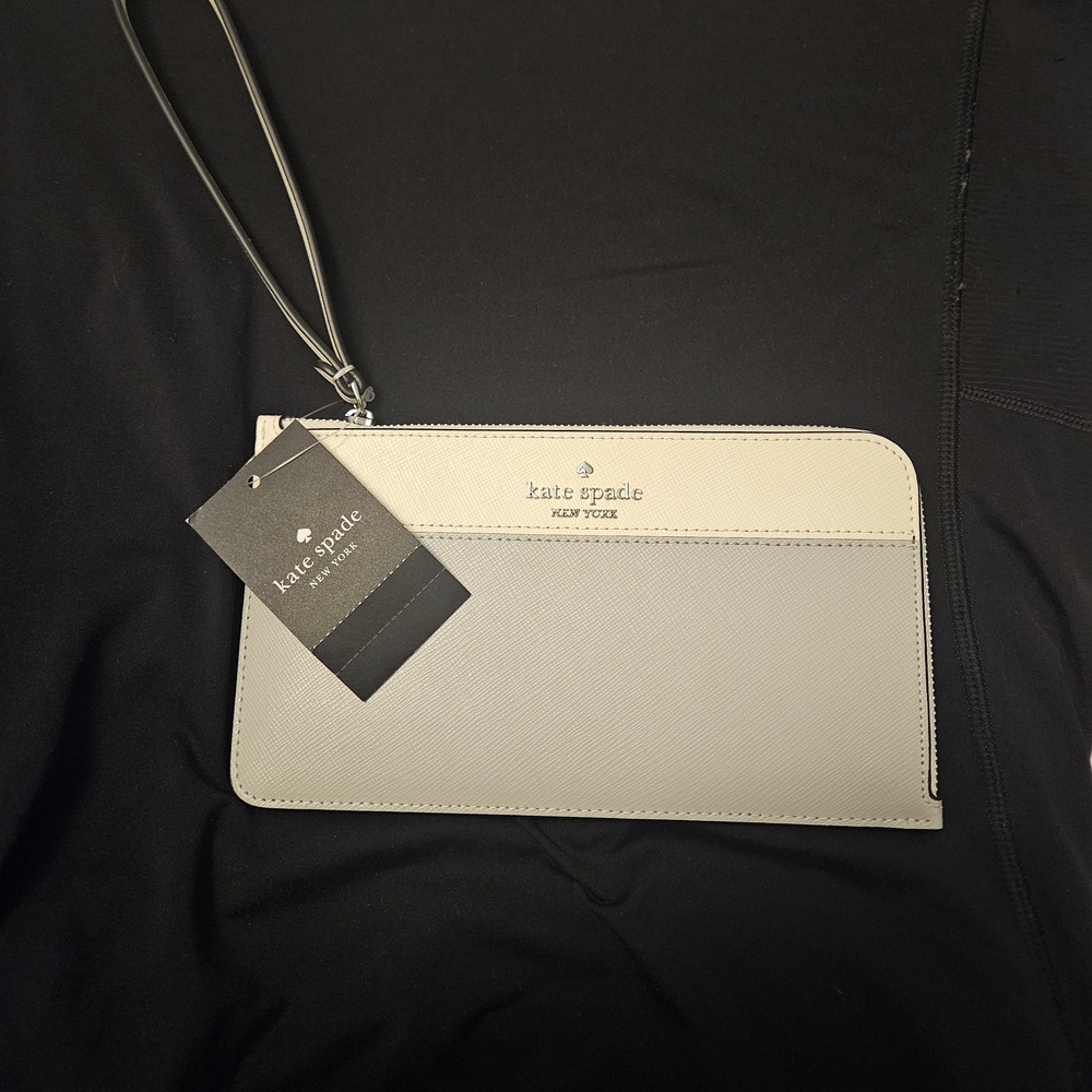 Kate Spade Gray Wristlet